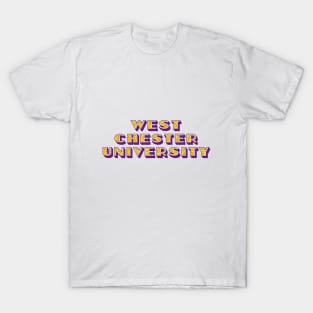 west chester glitter lettering T-Shirt